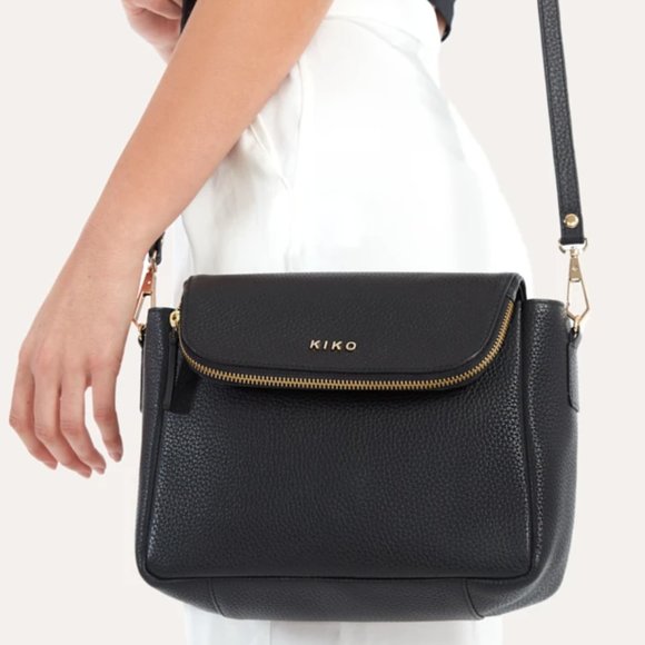 Kiko Handbags - Kiko Leather Fold Over Crossbody